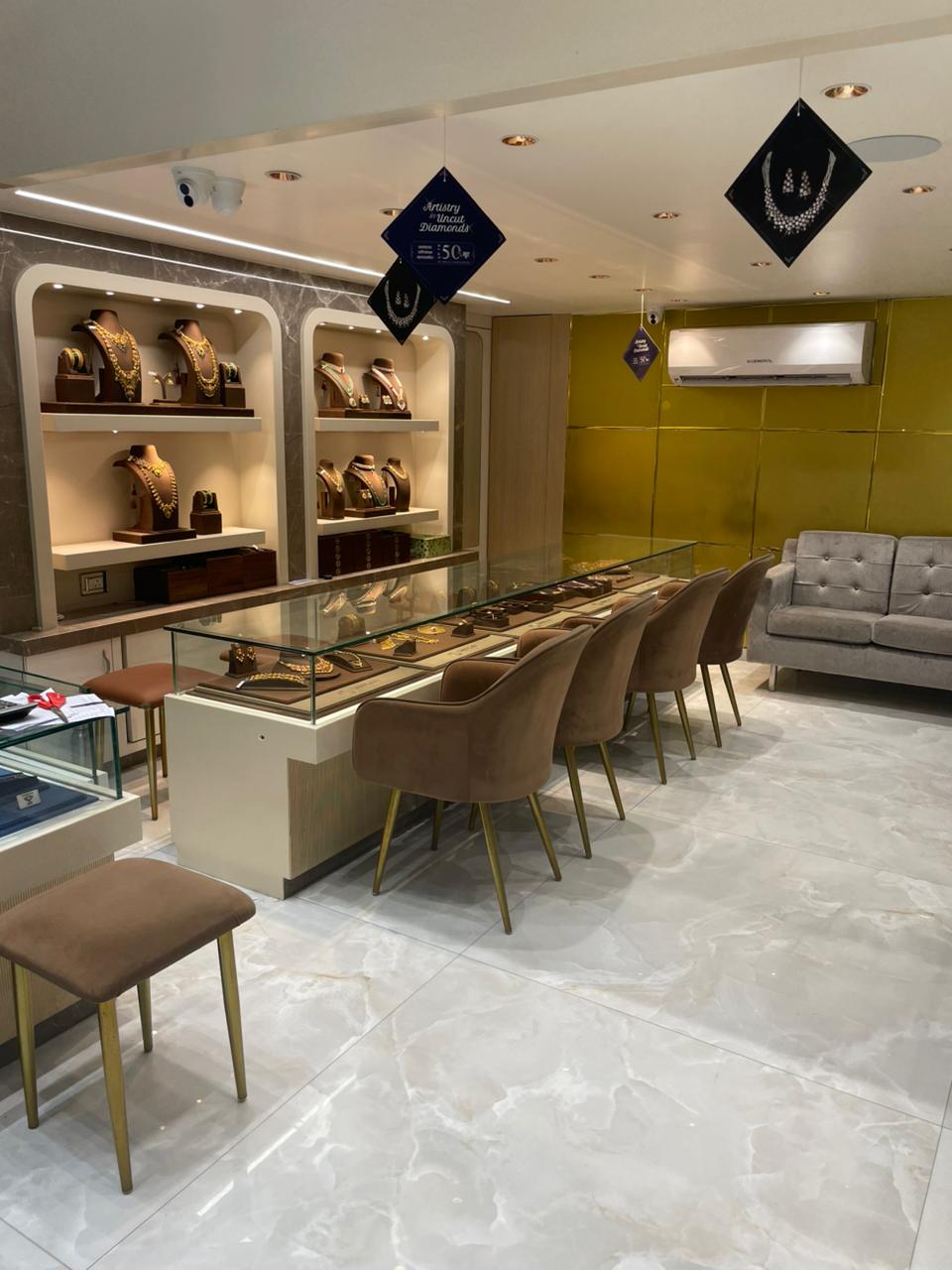 Diamond jewellery section