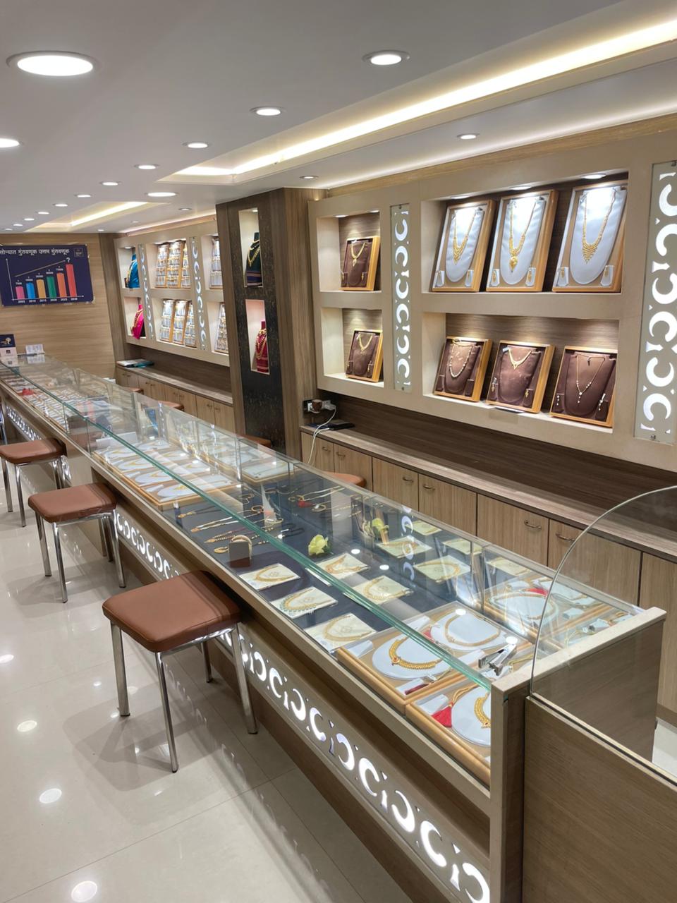 Gold counter showroom